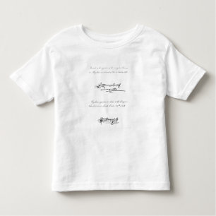 Twee Voorbeelden van de Handtekening Kinder Shirts