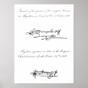 Twee Voorbeelden van de Handtekening Poster