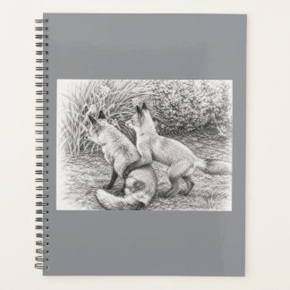 Twee Vossen Potloodschets Hardcover Planner¬iti Planner