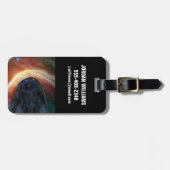 Twee Voyager ruimtesondes die turbulente ruimte ve Bagagelabel (Voorkant horizontaal)