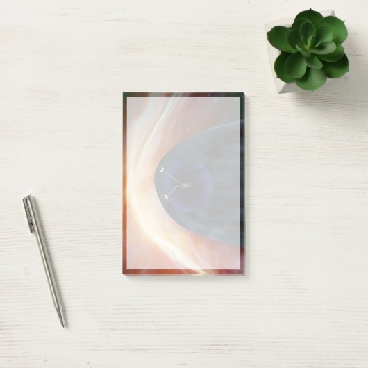 Twee Voyager ruimtesondes die turbulente ruimte ve Post-it® Notes (Kantoor)