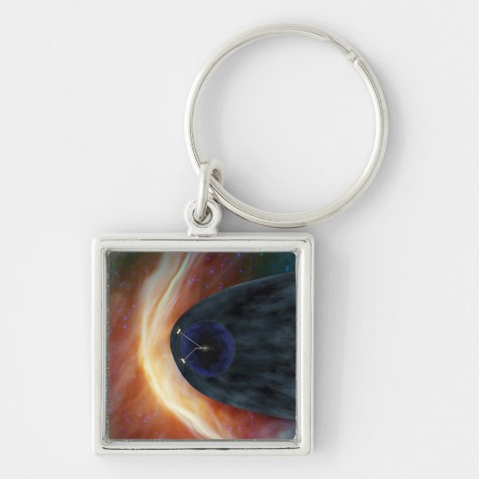 Twee Voyager ruimtesondes die turbulente ruimte ve Sleutelhanger (Voorkant)