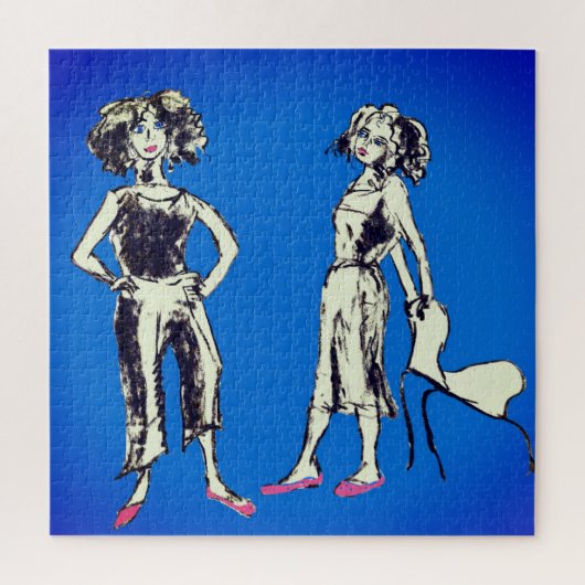 Twee vrienden legpuzzel (Verticaal)