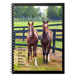 Twee Vrienden met Spreuken 18:24 Notitieboek