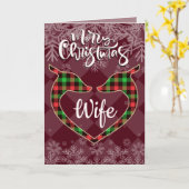 Twee vrouwelijke herten voor vrouw/vriendin kerstm kaart (Gele Bloem)