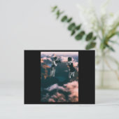 Twee vrouwen die boksen. Collage Art. Briefkaart (Staand voorkant)