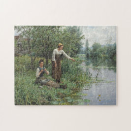 Twee vrouwen Gevist door Daniel Ridgway Knight Legpuzzel