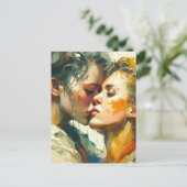Twee vrouwen Kiss Briefkaart (Staand voorkant)