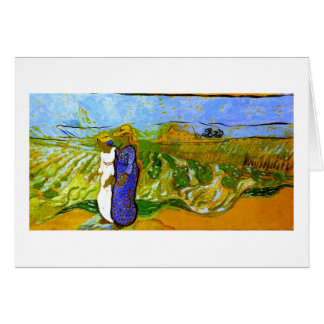 Twee vrouwen kruisen velden van Gogh Fine Art