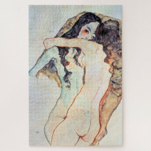 Twee vrouwen omarmen   Egon Schiele   Legpuzzel