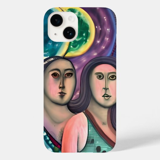 Twee vrouwen onder de maan Case-Mate iPhone case (Achterkant)