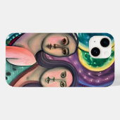 Twee vrouwen onder de maan Case-Mate iPhone case (Achterkant (horizontaal))
