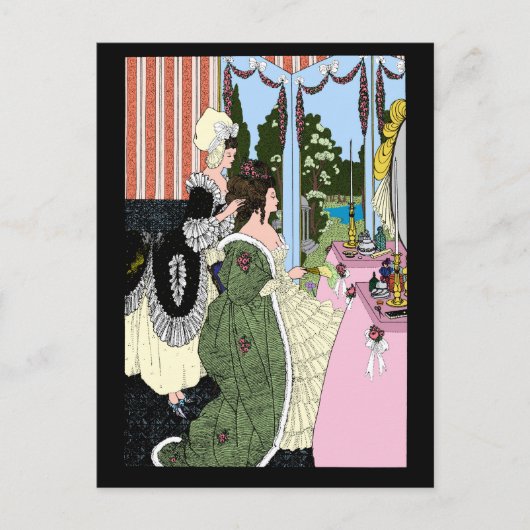 Twee vrouwen van Aubrey Beardsley Briefkaart (Voorkant)