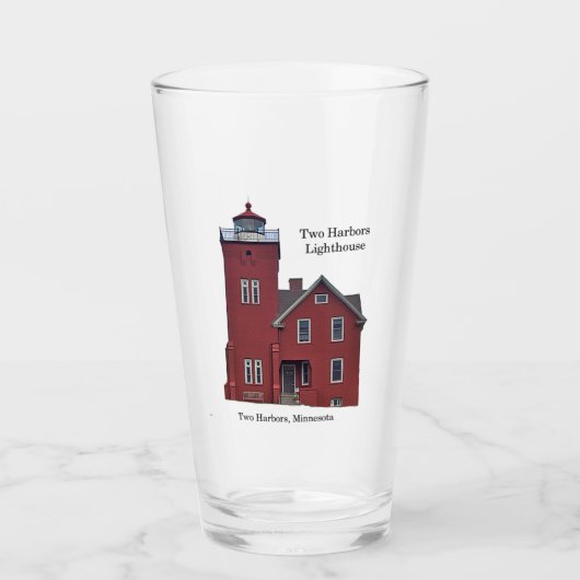 Twee vuurtoren glas (Voorkant)