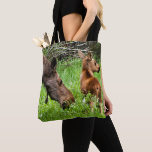 Twee waarschuwingsmama's en Baby Tote Bag