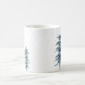Twee Waterverf winterpingbomen 2 Koffiemok (Center)