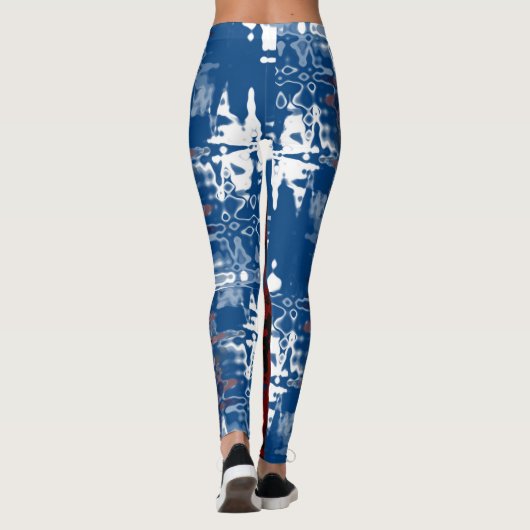 Twee werelden Leggings Abstracte Art Love Leggings (Achterkant)