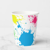 TWEE WETGEVING VOOR QUT 2e verjaardag, kleurrijk Papieren Bekers (Achterkant)