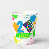 TWEE WETGEVING VOOR QUT 2e verjaardag, kleurrijk Papieren Bekers (Voorkant)