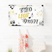 TWEE WETGEVING VOOR QUT 2e verjaardag  Spandoek (Insitu)
