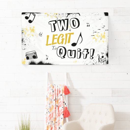 TWEE WETGEVING VOOR QUT 2e verjaardag  Spandoek (Insitu)