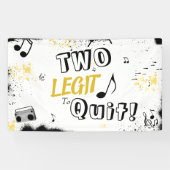 TWEE WETGEVING VOOR QUT 2e verjaardag  Spandoek (Horizontaal)