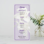 Twee White Lilies Wedding Menu (Staand voorkant)
