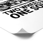 Twee-wiel, een-ziel motorfiets poster (Hoek)