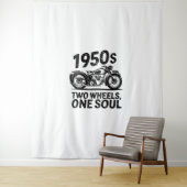 Twee-wiel, een-ziel motorfiets wandkleed (In situ)