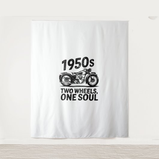 Twee-wiel, een-ziel motorfiets wandkleed (Voorkant)