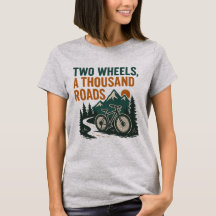 Twee wielen, duizend wegen T-shirt