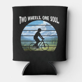 Twee wielen, één ziel. wielersport blikjeskoeler