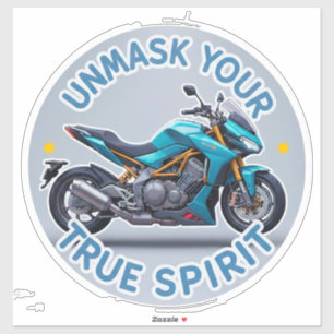 Twee wielen motor sticker kunst