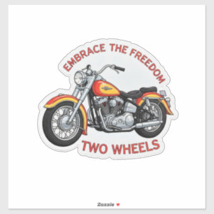 Twee wielen motor sticker kunst