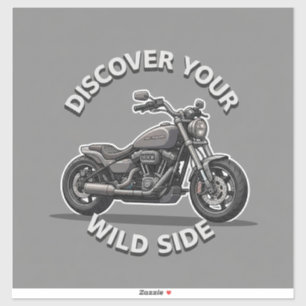 Twee wielen motor sticker kunst