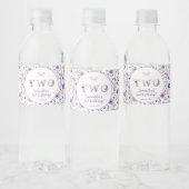 Twee Wild 2e Verjaardag Waterfles Labels Waterfles Etiket (Flessen)