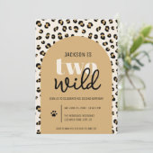 Twee Wild Boy Uitnodiging 2e Verjaardag (Staand voorkant)