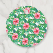 Twee Wild Dinosaur Girls 2e verjaardag Bedankjes Labels (Achterkant)