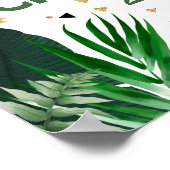 Twee Wild Dinosaur kinder 2e verjaardag Welkom Poster (Hoek)