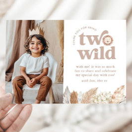 Twee wild landschap foto dank je kaart