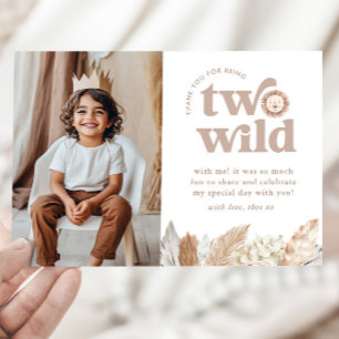 Twee wild landschap foto dank je kaart