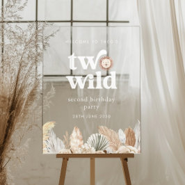 Twee Wild Photo Welkom Teken Acryl Bord