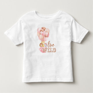 Twee Wild Safari Oerwoud Thema 2e verjaardag Kinder Shirts