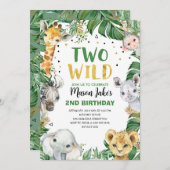 TWEE WILD Safari Oerwouden Kaart (Voorkant / Achterkant)