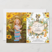 Twee Wild | Zonnebloembos 2e verjaardag Kaart (Voorkant)