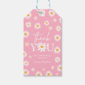 Twee Wilde 2de verjaardag Boho Retro Daisy Cadeaulabel (Voorkant)