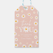 Twee Wilde 2de verjaardag Boho Retro Daisy Cadeaulabel (Voorkant)