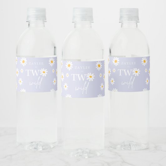 Twee Wilde 2e verjaardag Bohemiaanse Groovy Partij Waterfles Etiket (Flessen)