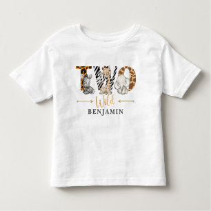 Twee Wilde 2e verjaardag Oerwoud Baby T-Shirt