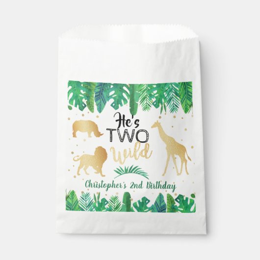 Twee wilde jongens Tweede verjaardag Bedankzakje (Voorkant)